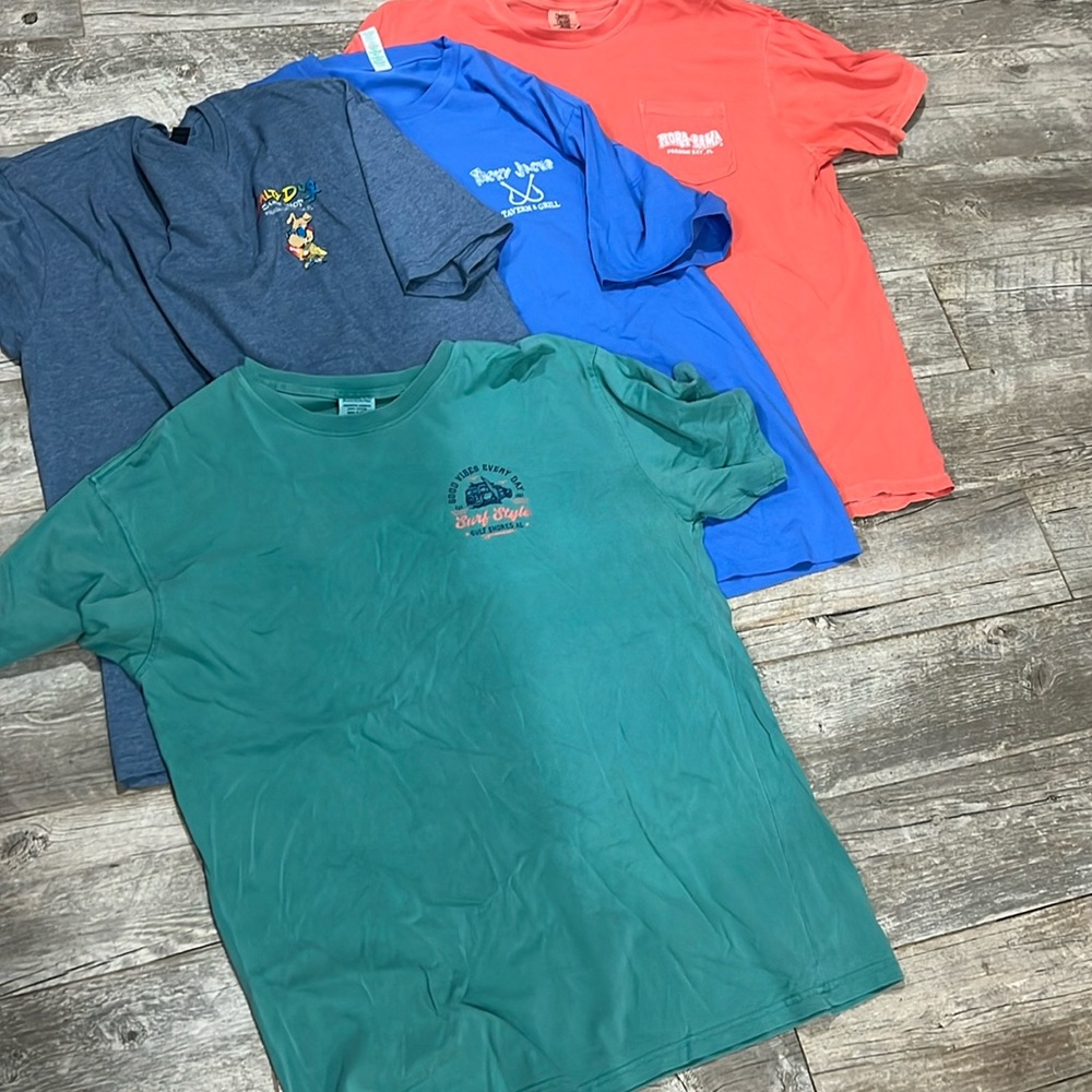 Men’s Souvenir Gulf Coast T-shirts. NEVER WORN! XL